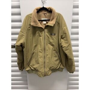 Vintage 80's LL Bean Warm Up Jacket Fleece Lined Made in USA Men's XXL Tall